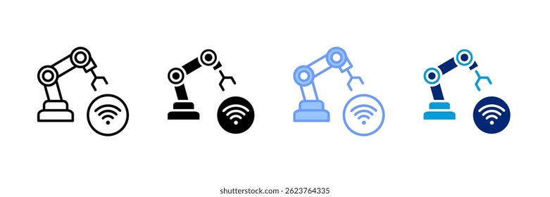 Conjunto de iconos de Internet de Industrial Colección de estilos múltiples