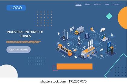 Industrial Internet Of Things 4ir Revolution, AI, IoT. Computerized Data Storage And Protection Management. Robot Engineer Controls Equipment Using Digital Devices, Modern Industrial Technologies