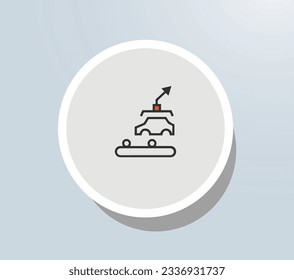Symbol für Industrieanwendungen, Vektordesign