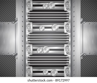 industrial iron background