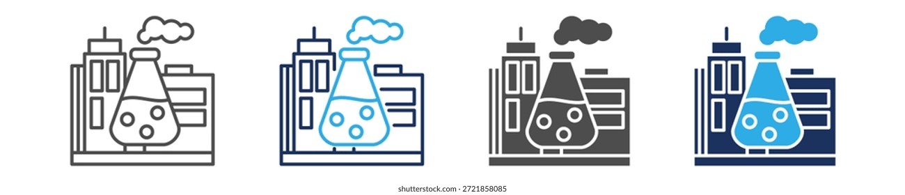 industrial laboratory icon set with multiple concept