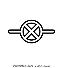 Industrial lamp icon simple vector. Electric circuit. Central computer