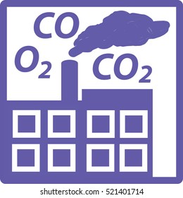 Industrial large icon and clear