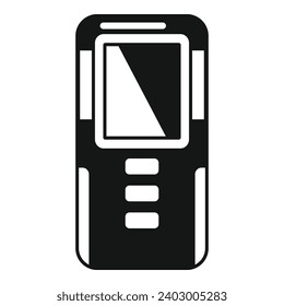 Industrial laser meter icon simple vector. Scanner tool. System device