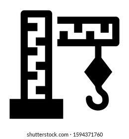 industrial lift icon isolated sign symbol vector illustration - high quality black style vector icons
