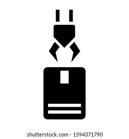 industrial lift icon isolated sign symbol vector illustration - high quality black style vector icons

