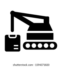 industrial lift icon isolated sign symbol vector illustration - high quality black style vector icons
