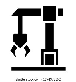 industrial lift icon isolated sign symbol vector illustration - high quality black style vector icons
