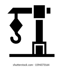 industrial lift icon isolated sign symbol vector illustration - high quality black style vector icons
