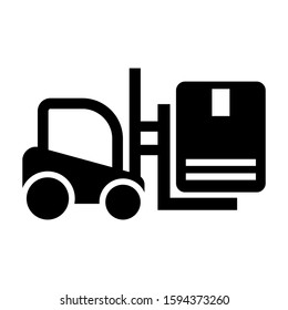 industrial lift icon isolated sign symbol vector illustration - high quality black style vector icons
