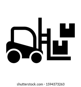 industrial lift icon isolated sign symbol vector illustration - high quality black style vector icons
