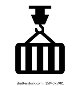 industrial lift icon isolated sign symbol vector illustration - high quality black style vector icons
