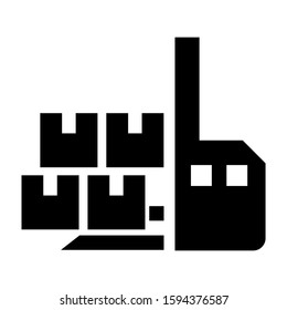 industrial lift icon isolated sign symbol vector illustration - high quality black style vector icons

