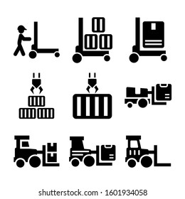 industrial lift icon isolated sign symbol vector illustration - Collection of high quality black style vector icons
