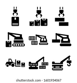 industrial lift icon isolated sign symbol vector illustration - Collection of high quality black style vector icons
