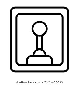 industrial line icon, control icon vector