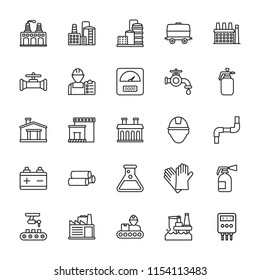 
Industrial Line Vector Icons 
