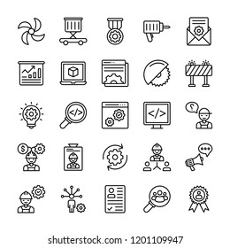 Industrial Line Vector Icons 