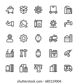 Industrial Line Vector Icons 5