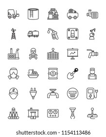 
Industrial Line Vector Icons Collection 
