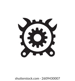 industrial logo black and white design