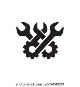  industrial logo black and white design
