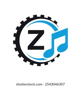 Industrial Logo combine with letter Z vector template