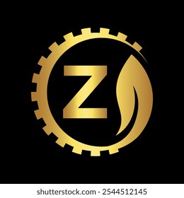 Industrial Logo combine with letter Z vector template