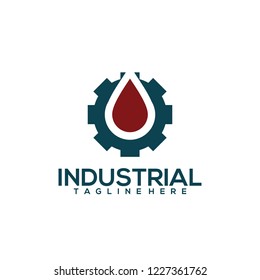 Industrial Logo Design Stock Vector (Royalty Free) 1227361762 ...