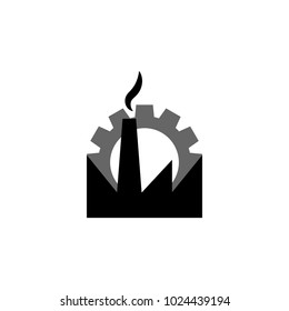 Industrial logo design template vector