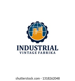 INdustrial Logo Design Template Vector