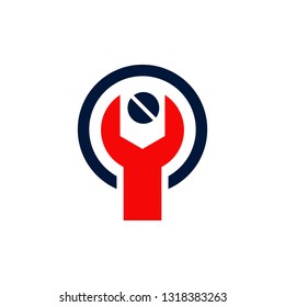 Industrial logo design vector template