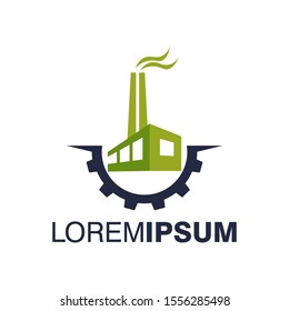 Industrial Logo Design Vector Template