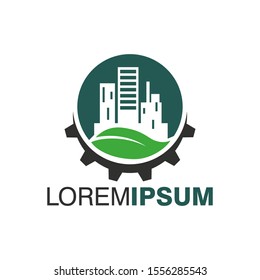 Industrial Logo Design Vector Template
