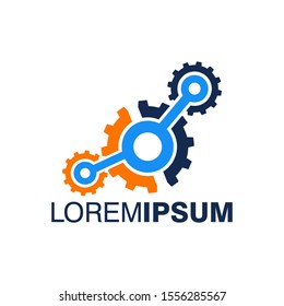 Industrial Logo Design Vector Template