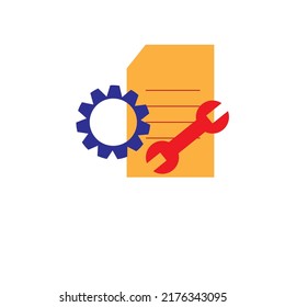logotipo industrial o ilustración plana