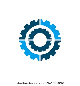Industrial logo icon vector template