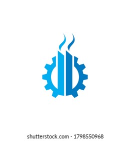 industrial logo , manufacture logo vector