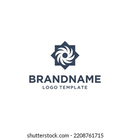 Gewerbliches Logo Moderner Vektorgrafik mit Blade Abstract