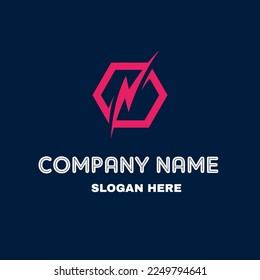 An industrial logo suitable for an electric car company or electric company
