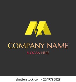 Logotipo industrial adecuado para una empresa de automóviles eléctricos o empresa eléctrica
