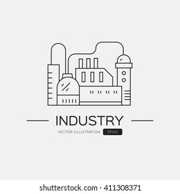 Industrial logo template. 