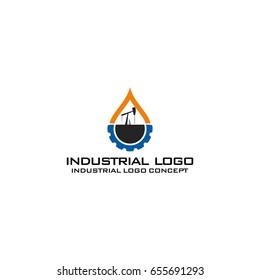 industrial logo vector