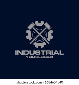 Industrial Logo Vector Design Template