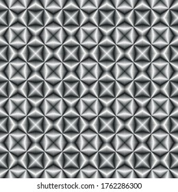 Industrial or luxury style, metallic gray color seamless wallpaper background. Vector design.