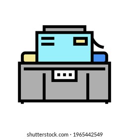industrial machine cheese production color icon vector. industrial machine cheese production sign. isolated symbol illustration