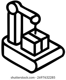 Máquinas industriais com processo de fabrico automatizado avançado