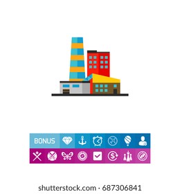 Industrial manufactory vector icon