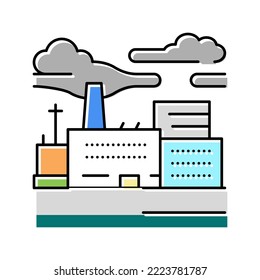 industrial metropolis color icon vector. industrial metropolis sign. isolated symbol illustration