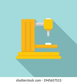 Industrial milling machine icon. Flat illustration of Industrial milling machine vector icon for web design